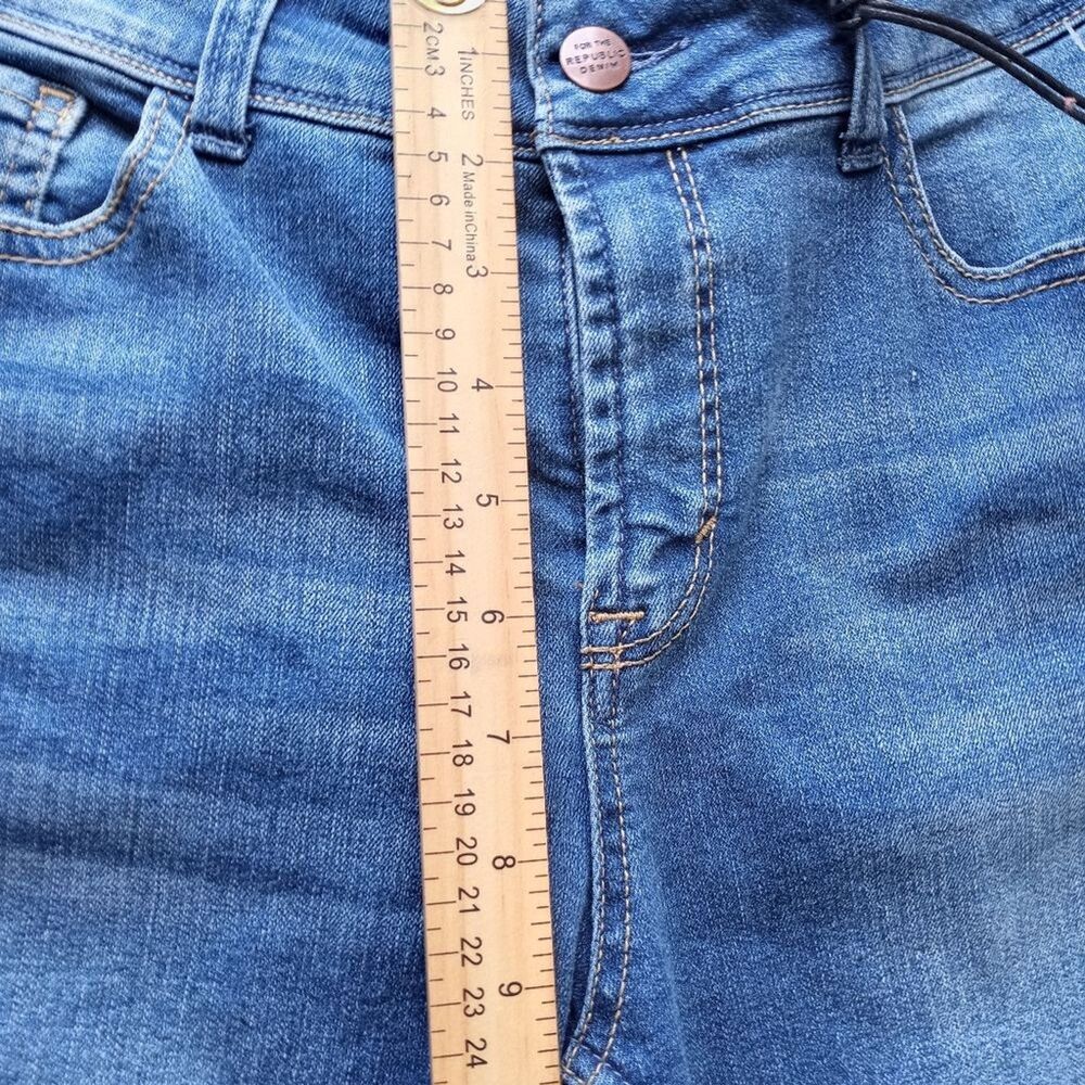 For The Republic Denim Ankle Jeans Women Size 6/27 Blue Stretch Mid Rise - Picture 8 of 13